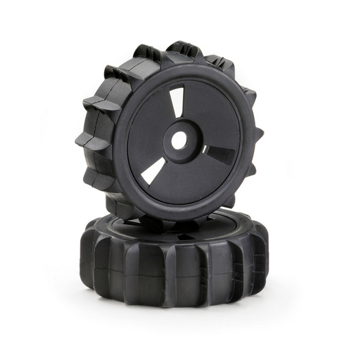 Absima Wheel Set Buggy Disc "Sand Paddle" black 1:8 (2)