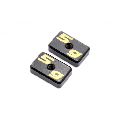 CNC Machined Precision Balancing Chassis Weights, 5g x2, Black (AC-40001K)