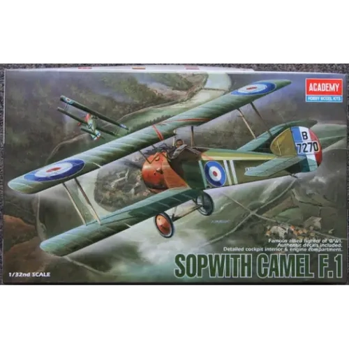 Academy 12109 1/32 Sopwith Camel F-1 Plastic Model Kit *Aus Decals*