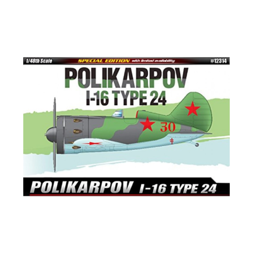 Academy 12314 1/48 Polikarpov I-16 Type 24 Le: Plastic Model Kit