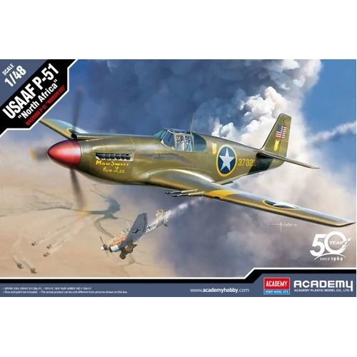 Academy 12338 1/48 USAAF P-51 "North Africa" Plastic Model Kit