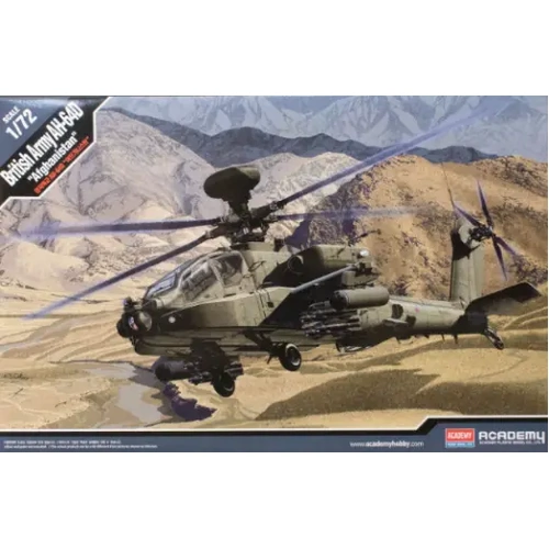 Academy 12537 1/72 British Army AH-64 "Afghanistan" Apache Plastic Model Kit