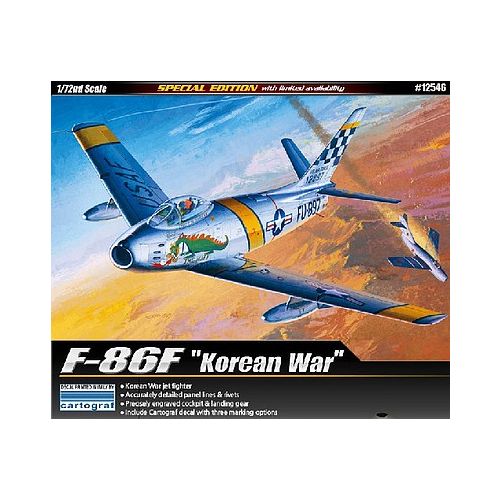 Academy 12546 1/72 F-86F "Korean War" Sabre Plastic Model Kit