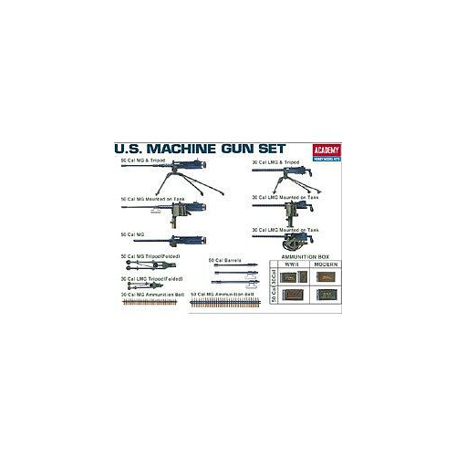 Academy 13262 1/35 U.S. Machine Gun Set Plastic Model Kit