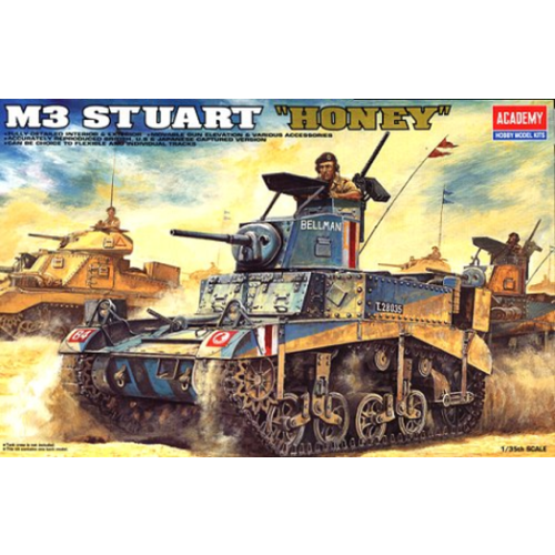 Academy 1/35 British M3 Stuart "Honey" Plastic Model Kit - 13270