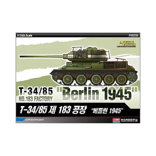 Academy 13295 1/35 T-34/85 No.183 Factory "Berlin 1945" Plastic Model Kit