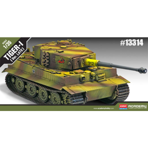Academy 13314 1/35 Tiger-1 "Late Version" Plastic Model Kit
