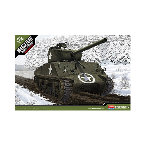 Academy 13500 1/35 M4A3 (76)W "Battle Of Bulge" Plastic Model Kit