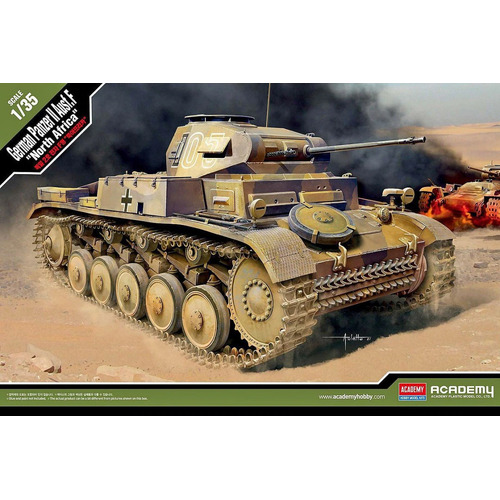 Academy 13535 1/35 Panzer 2 Ausf. F, North Africa Plastic model kit