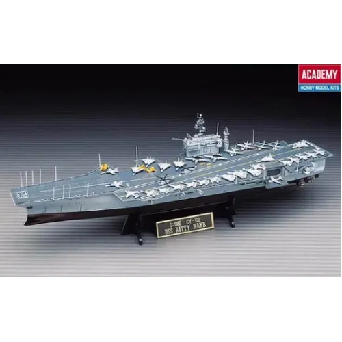 Academy 14210 1/800 U.S.S. CVN-63 Kitty Hawk Plastic Model Kit