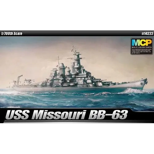 Academy 14222 1/700 Uss Missouri BB-63 MCP Plastic Model Kit