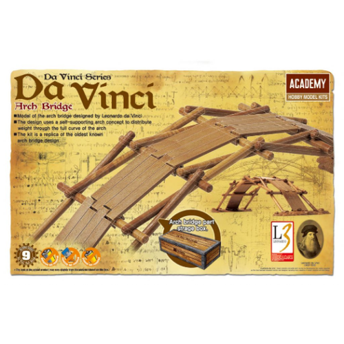 Academy 18153 Davinci Arch Bridge Plastic Model Kit