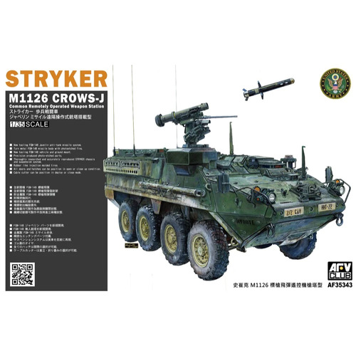 AFV Club 1/35 Stryker M1126 Crows-J Plastic Model Kit - AFV-35343