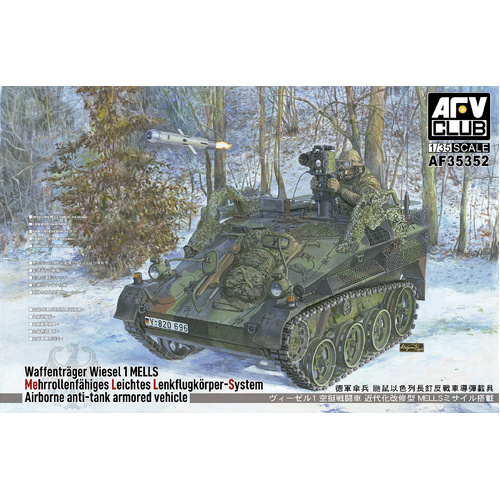 AFV Club 1/35 WaffentrÌ_ger Wiesel 1 MELLS Plastic Model Kit