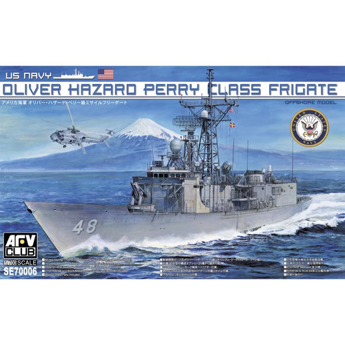 AFV Club 1/700 US Navy Oliver Hazard Perry Class Frigate Plastic Model Kit - AFV-SE70006