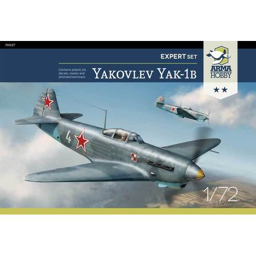 Arma Hobby 70027 1/72 Yakovlev Yak-1b Expert Set Plastic Model Kit