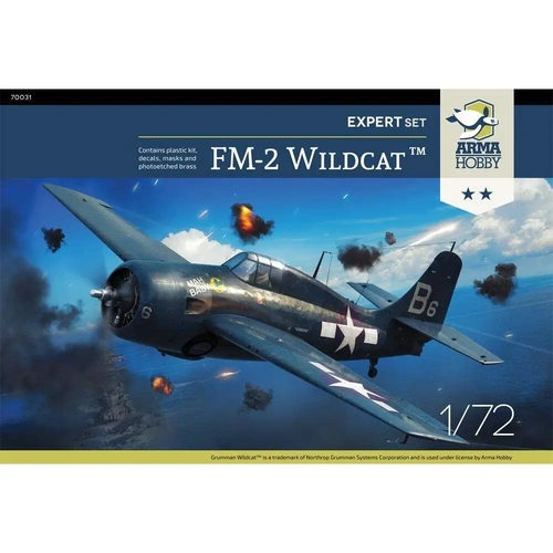 Arma Hobby 70031 1/72 FM-2 Wildcat Expert Set Plastic Model Kit
