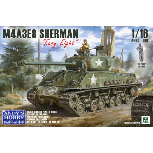 Andy's Hobby HQ 1/16 M4A3E8 Sherman "Easy Eight" w/ figure [AHHQ-001]