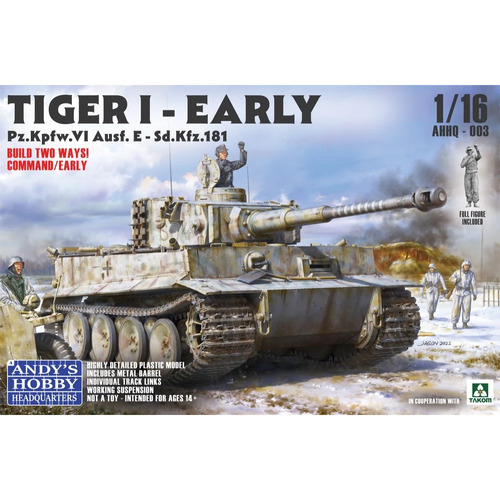 Andys Hobby Headquarters 1/16 Tiger I Early Production Wittmann's Command Tiger w/ Figure - AHHQ-003