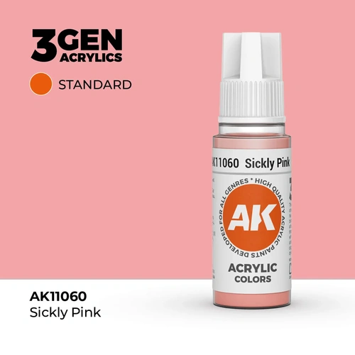 AK Interactive Sickly Pink Acrylic Paint 17ml 3rd Generation