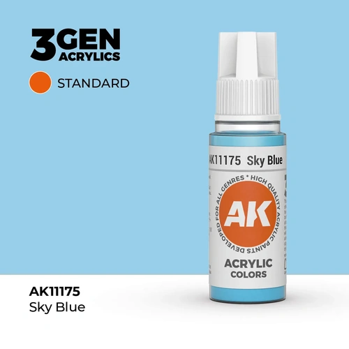 AK Interactive Sky Blue Acrylic Paint 17ml 3rd Generation