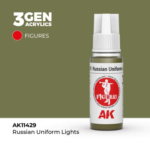 AK Interactive Figure Series: Russian Uniform Lights Acrylic Paint 17ml 3rd Generation