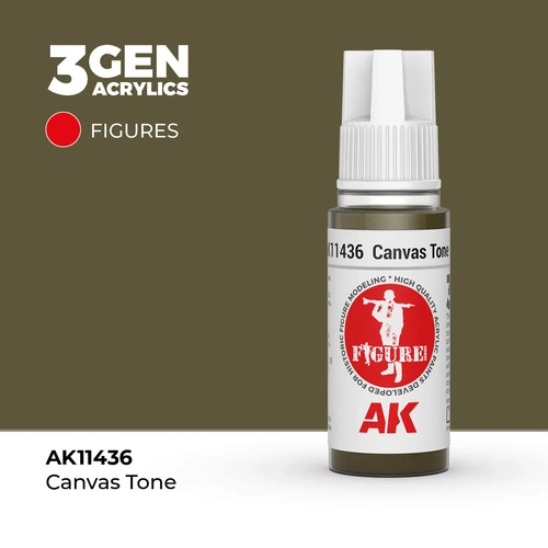 AK Interactive Figure Series: Canvas Tone Acrylic Paint 17ml 3rd Generation