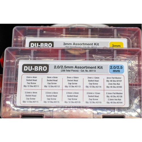 Du-Bro Metric Hardware Kit Bundle 2 Boxes - AK131