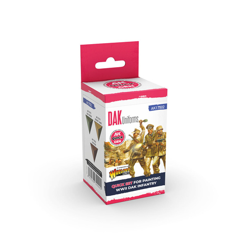 AK Interactive Quick Gen: DAK Uniforms  Acrylic Paint Set (3 Colours)