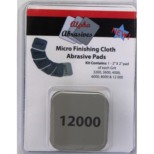 Albion 2000 Micro Finishing Cloth Abrasive Pads (6)