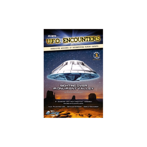 Atlantis 1007 5" Monument Valley UFO w/light (Clear Edition) Plastic Model Kit