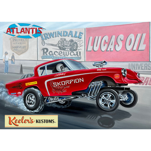 Atlantis 1/25 Keelers Kustom's Skorpion Gasser Plastic Model Kit - AMC13102