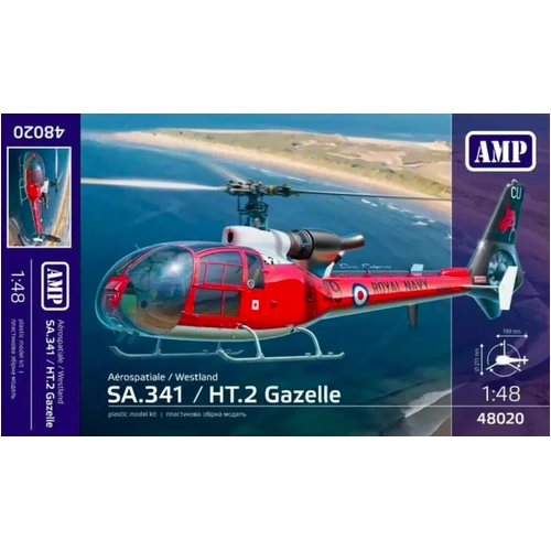 AMP 1/48 Aerospatiale/Westland Gazelle Plastic Model Kit