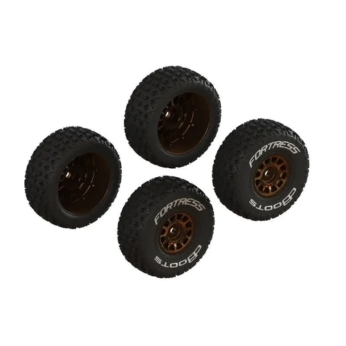 Arrma dBoots Fortress Tyre Set Glued (Bronze) (2 Pairs)