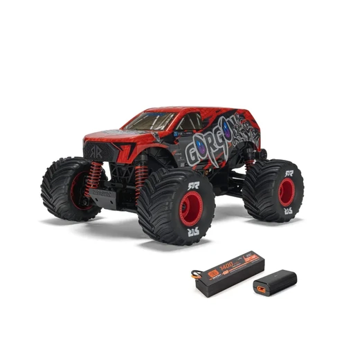 Arrma Gorgon Grom 4X4 1/16 Monster Truck RTR, Red