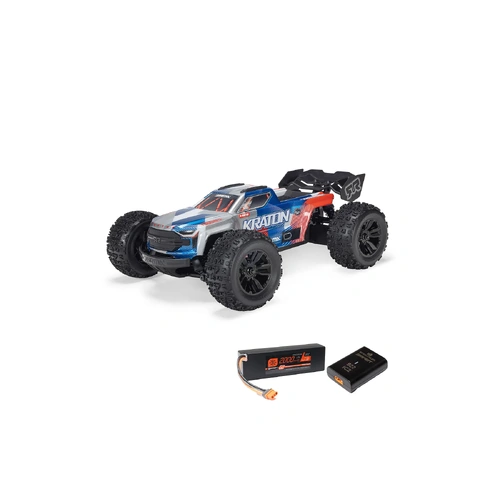 Arrma Mini Kraton 3S BLX 4X4 1/16 Speed Monster Truck (Red/Blue) - ARA2508ST1