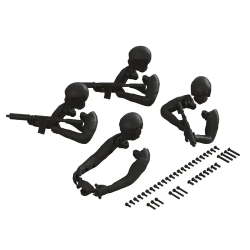Arrma Driver Figure Set Black - AR480057