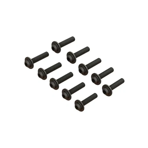 Arrma M4x18mm Flanged Button Head Screws, 10pcs
