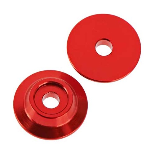 Arrma Wing Button, Aluminium, Red, 2 Pieces, AR320215