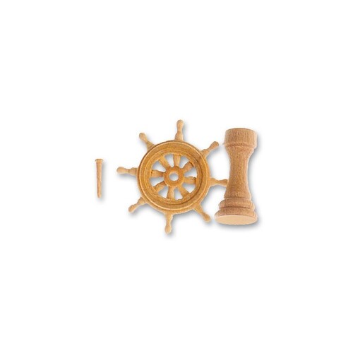 Artesania 8572 Ships Wheel +Binnacle 20mm Wooden Ship Accessory