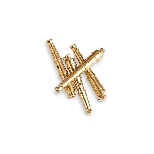 Artesania 8638 Cannon 30mm Brass (4) Wooden Ship Accessory