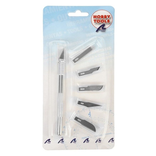 Artesania #1 Knife with 6 Assorted Carbon Steel Blades