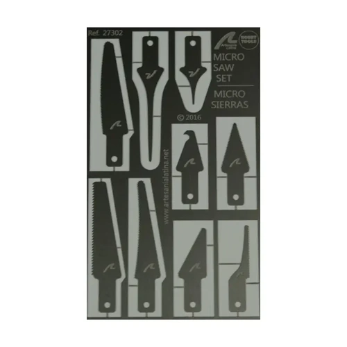 Artesania 27302 Photo Etched Steel Micro Saws Set Modelling Tool