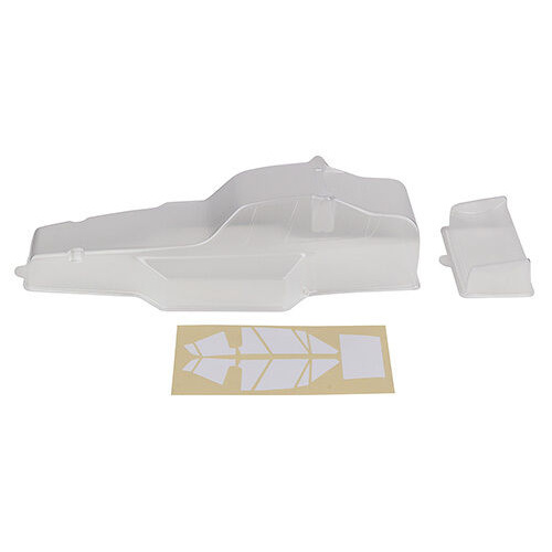 Team Associated RC10 Protech Body And Wing Clear With Window Masks - ASS6159