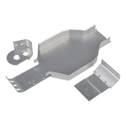Team associated RC10CC Chassis, Nose Plate, Motor Mount, silver 6311