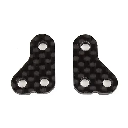 RC10T6.2 Steering Arm, +1mm, carbon fiber