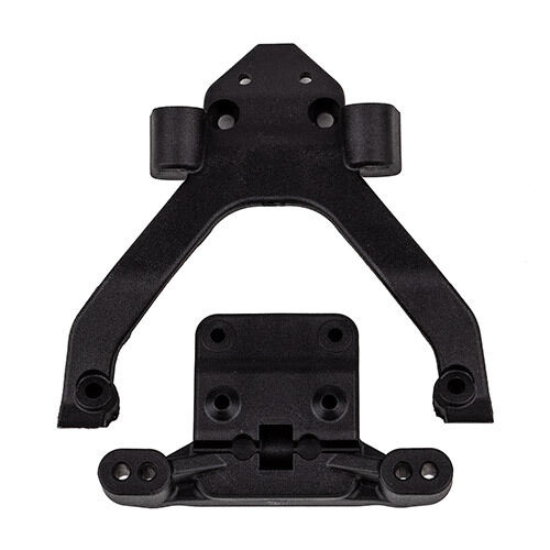 Team Associated RC10B6.4 Front Top Plate and Ballstud Mount, angled 71182