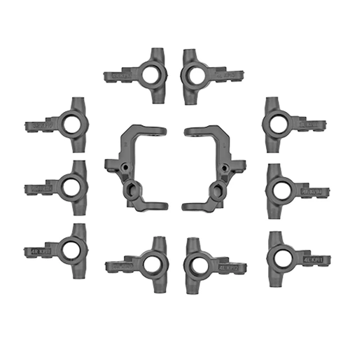 Team Associated RC10T7 FT V2 Caster And Steering Blocks, Carbon 71214