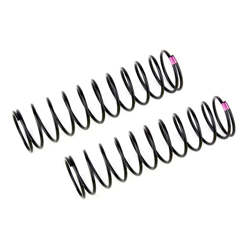 Team Associated Rear Springs V2, pink, 3.7 lb/in, L86, 12.00T, 1.6D, 81233