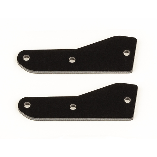 Team Associated RC8B4 FT front upper suspension arm inserts, G10, 2.0 mm 81536